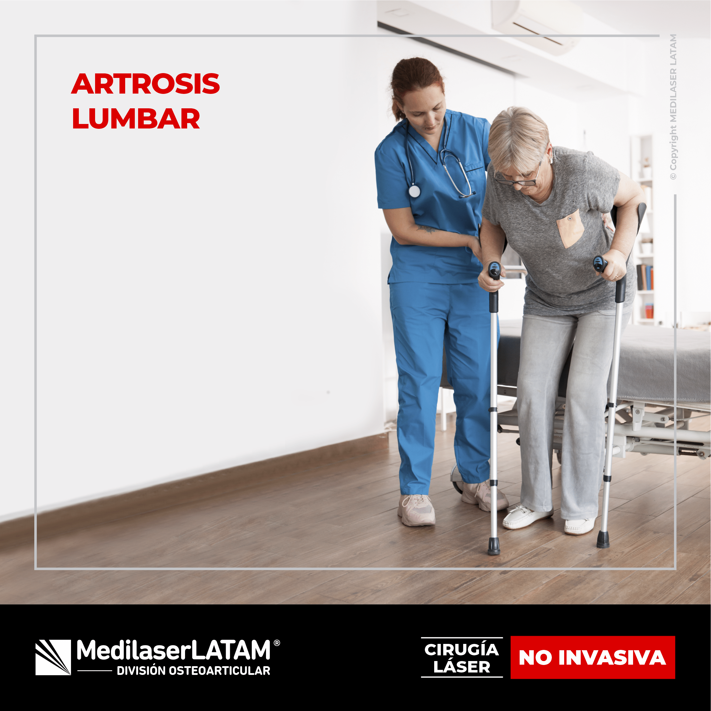 Artrosis de columna: Tratamiento láser que frena el deterioro y alivia el dolor sin cirugía. Postula para evaluación. ¡Resultados en semanas!