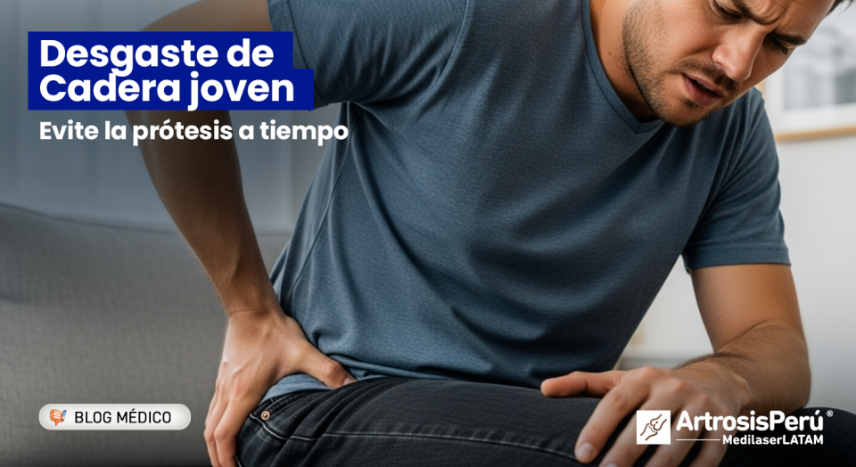 Desgaste de Cadera en jóvenes: identifique síntomas de Artrosis y cómo evitar la prótesis con tecnología láser.