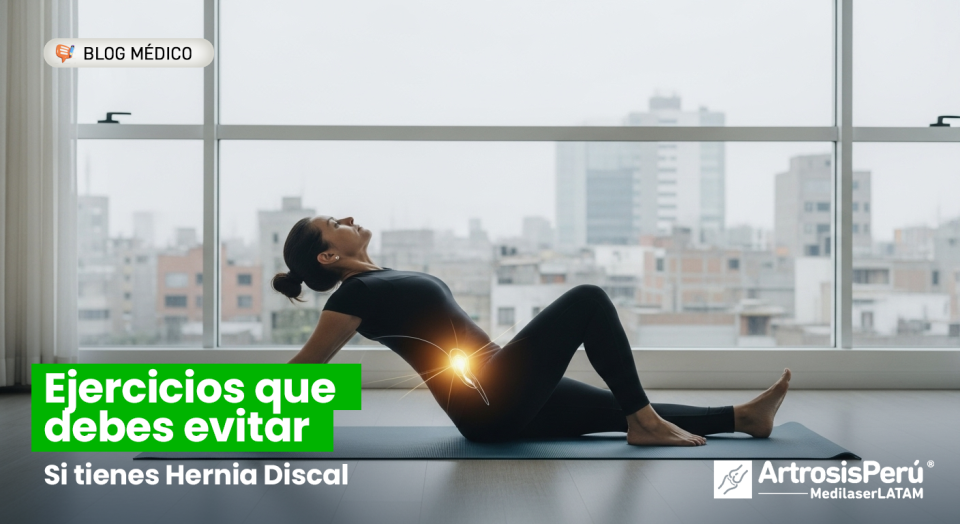 ¿Haces deporte con dolor de espalda? Evita estos ejercicios que dañan tu columna y aprende a tratar tu Hernia Discal sin cirugía.