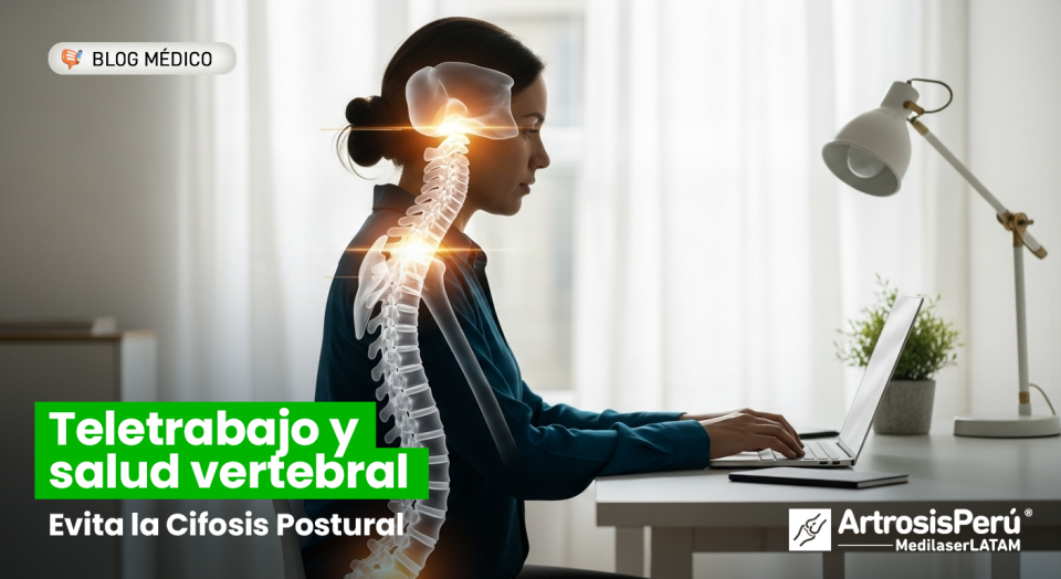 Cifosis y teletrabajo: evita la "joroba" tecnológica con estos consejos expertos para proteger tu columna y prevenir el dolor cervical.